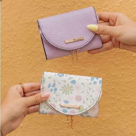 🎀New Poppy & Peonies MARGAUX WALLET (Blush) Sold Out Online - Picture 2 of 4